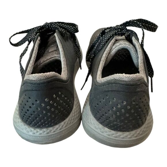 CROCS LiteRide Men's 204967 Black Gray Lace-up Tennis Shoes Sneakers 8 - Picture 6 of 7